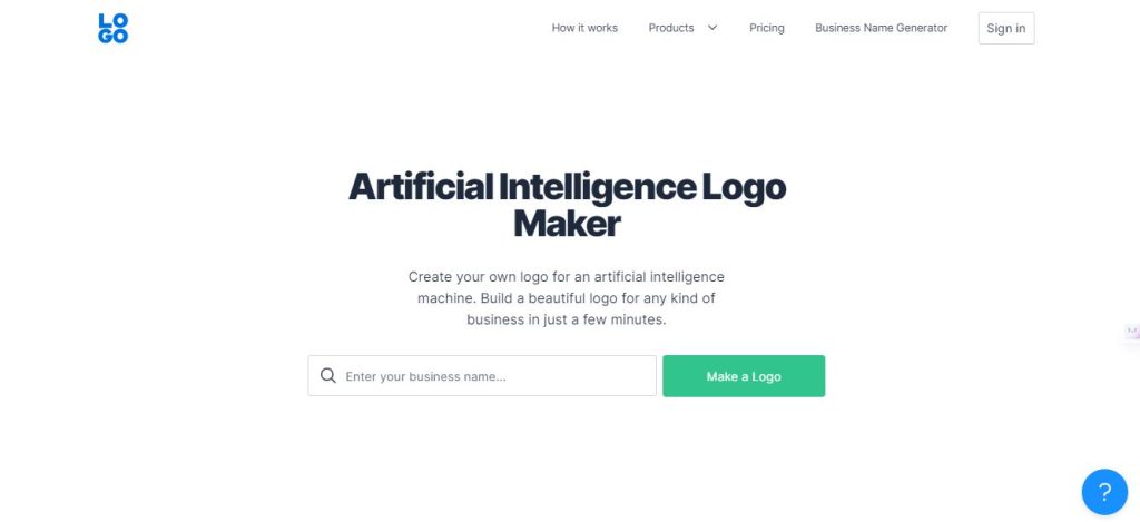 Artificial Intelligence Logo Maker.
